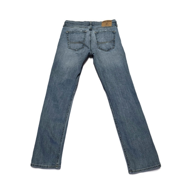 Hollister Jeans Mens 29x30" Blue Slim Straight Denim Pants Casual - Picture 2 of 10